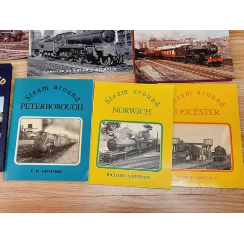 261 - Collection of Railway Related Reference Books to include 'Steam Around' Series, Midland Lines, Rail ... 