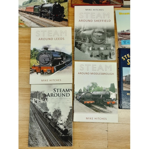 261 - Collection of Railway Related Reference Books to include 'Steam Around' Series, Midland Lines, Rail ... 