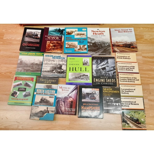 262 - Collection of Railway Related Reference Books to include More Engine Sheds in Camera, Steam Around N... 