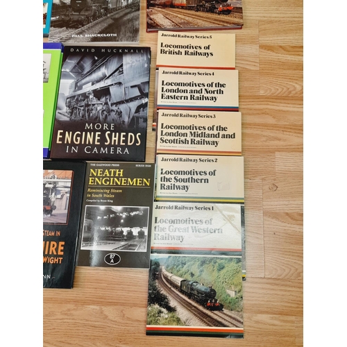 262 - Collection of Railway Related Reference Books to include More Engine Sheds in Camera, Steam Around N... 