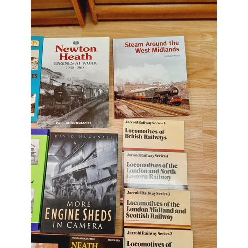 262 - Collection of Railway Related Reference Books to include More Engine Sheds in Camera, Steam Around N... 