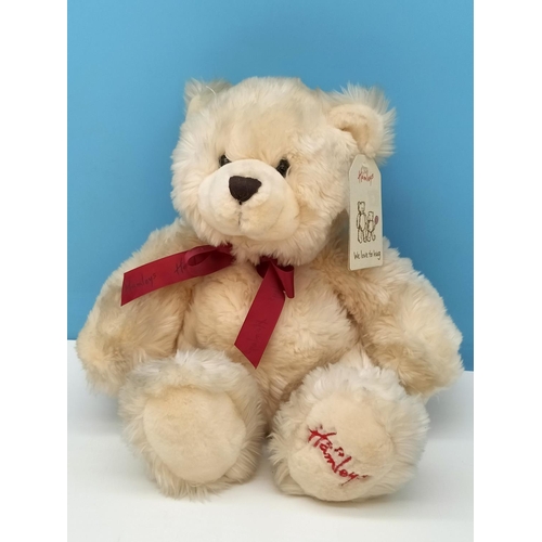 280 - Hamleys Plush Teddy Bear plus Lindt Rabbit Plush Toy. Tallest 40cm.