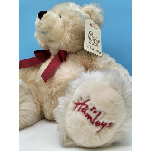 280 - Hamleys Plush Teddy Bear plus Lindt Rabbit Plush Toy. Tallest 40cm.