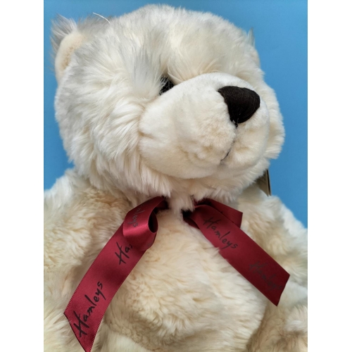 280 - Hamleys Plush Teddy Bear plus Lindt Rabbit Plush Toy. Tallest 40cm.