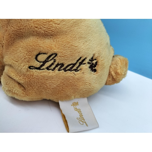 280 - Hamleys Plush Teddy Bear plus Lindt Rabbit Plush Toy. Tallest 40cm.