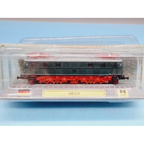 291 - Del Prado 'N' Gauge Model Trains 'Locomotives of the World' (10) to include DB V60, RC4 B-B, P8 Clas... 