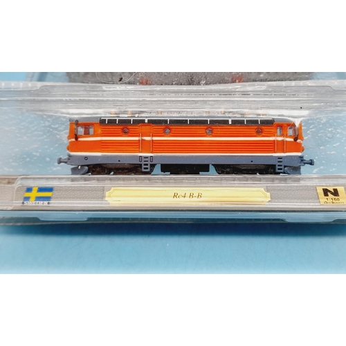 291 - Del Prado 'N' Gauge Model Trains 'Locomotives of the World' (10) to include DB V60, RC4 B-B, P8 Clas... 