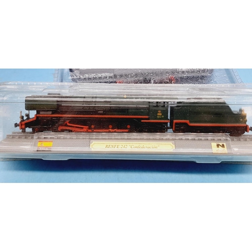 291 - Del Prado 'N' Gauge Model Trains 'Locomotives of the World' (10) to include DB V60, RC4 B-B, P8 Clas... 