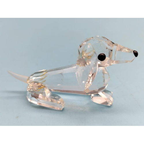 300 - Swarovski Crystal Mini (3 x 6cm) Dachshund Figure From The Pets Corner Collection Designed by Adi St... 