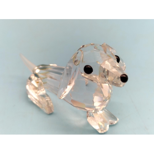 300 - Swarovski Crystal Mini (3 x 6cm) Dachshund Figure From The Pets Corner Collection Designed by Adi St... 