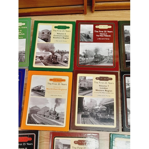 304 - Collection of Railway Related Reference Books to include British Railways The First 25 Years Volumes... 