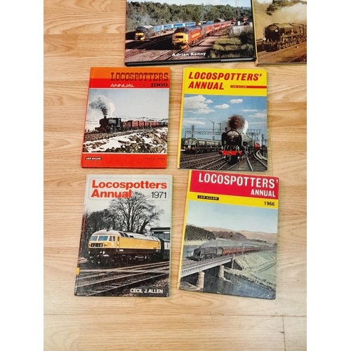 305 - Collection of Railway Related Reference Books to include 1962-1971 Locospotters Annuals, Portrait of... 