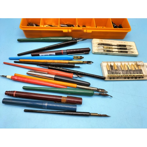 306 - Box of Calligraphy Pens and Nibs.