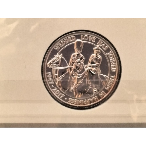 31 - Royal Mint Fine Silver 999 'The Platinum Wedding Anniversary 2017' £20 Coin.