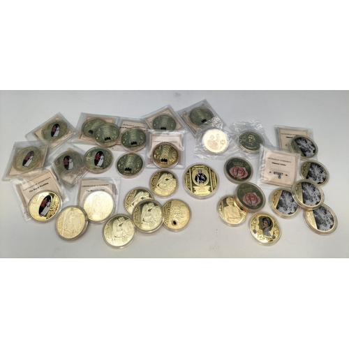 331 - Collection of British Royal Family Coins/Tokens to include Queen Elizabeth II, William, Kate, Diana.