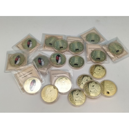 331 - Collection of British Royal Family Coins/Tokens to include Queen Elizabeth II, William, Kate, Diana.