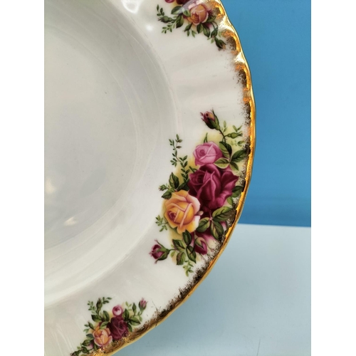 332 - Royal Albert 'Old Country Roses' Meat Platter (34.5cm x 27cm), Gravy Boat and Undertray plus Salt an... 