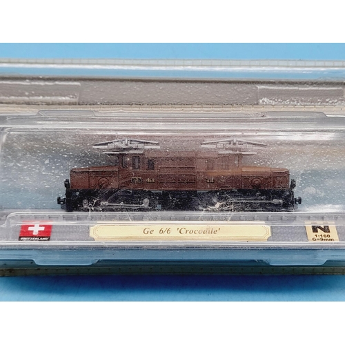 361 - Del Prado 'N' Gauge Model Trains 'Locomotives of the World' (10) to include VIA Rail LRC, SNCF BB 22... 