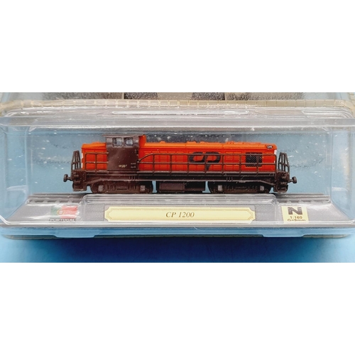 361 - Del Prado 'N' Gauge Model Trains 'Locomotives of the World' (10) to include VIA Rail LRC, SNCF BB 22... 