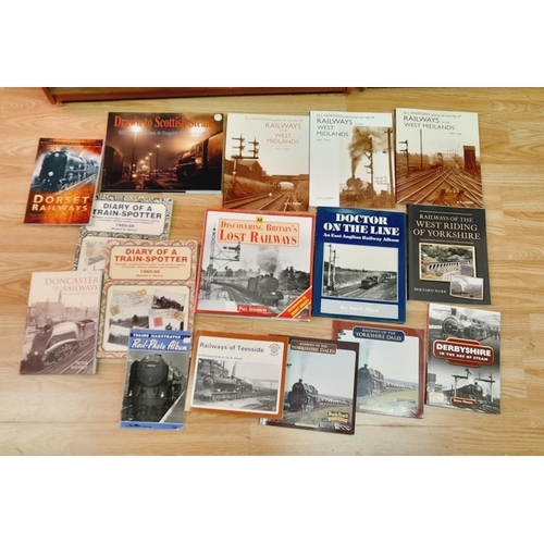 426 - Collection of Railway Related Reference Books to include Dairy of a Trainspotter, Doctor on the Line... 