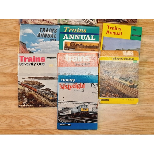 428 - Collection of Railway Related Reference Books to include Trains Annuals 1947-1971.