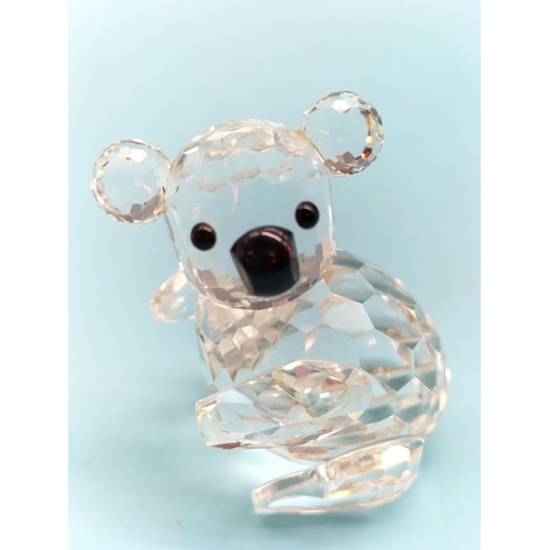 432 - Swarovski Crystal 4cm 'Koala' Figure (Left Facing) From The Endangered Species Collection Designed b... 