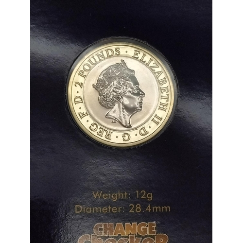 455 - 4 x Change Checker Sealed Coins to include 'William Shakespeare' £2 Coins and 'Sapphire Jubilee £5 C... 