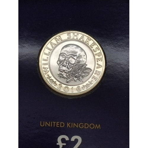 455 - 4 x Change Checker Sealed Coins to include 'William Shakespeare' £2 Coins and 'Sapphire Jubilee £5 C... 