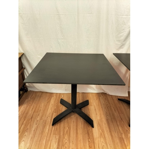 464 - Easy Stack Fold Down Square Kitchen/Dining Tables (2). 72cm High, 80cm x 80cm. Collection Only.