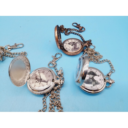 511 - Modern Quartz Pocket Watches (10). Require Batteries.