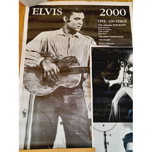 525 - Elvis Presley Memorabilia to include Framed and Mounted Print of Graceland (55cm x 45cm), Posters (2... 