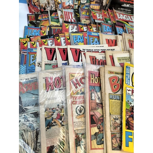 560 - Large Collection of 1980's Comics, to Include Eagle, Warlord, Hotspur, Hornet, Victor, etc.