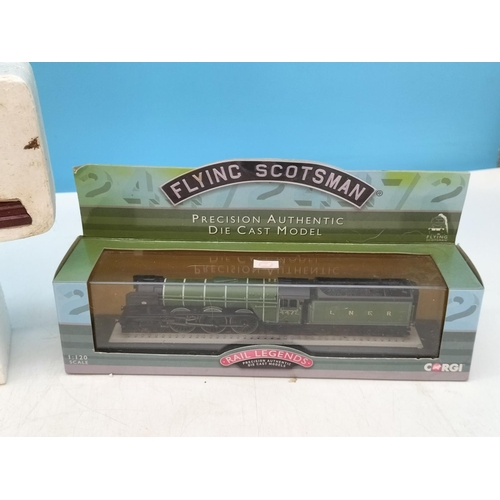 567 - Collection of Railway Engines (4) to include Boxed Atlas Collection Minitrains 1/220, Boxed Corgi Ra... 