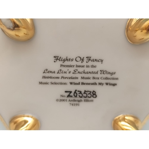 570 - Lena Liu 'Flights of Fancy' Musical Box with Certificate of Authenticity. Plays 'Wing Beneath My Win... 