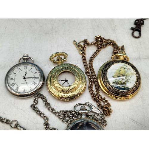 580 - Collection of Items to include a Bag of Watches, Pocket Watches, Clocks, Jewellery, Camera, etc.