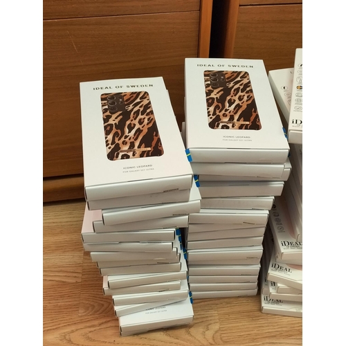 582 - Large Collection (Approx 115) of New and Sealed Ideal of Sweden Phones Cases for iPhone XS Max, iPho... 