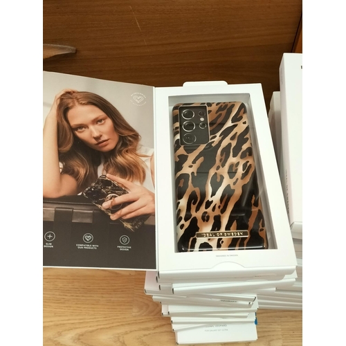 582 - Large Collection (Approx 115) of New and Sealed Ideal of Sweden Phones Cases for iPhone XS Max, iPho... 