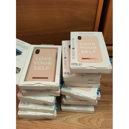 582 - Large Collection (Approx 115) of New and Sealed Ideal of Sweden Phones Cases for iPhone XS Max, iPho... 