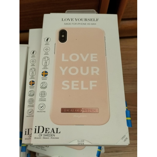 582 - Large Collection (Approx 115) of New and Sealed Ideal of Sweden Phones Cases for iPhone XS Max, iPho... 