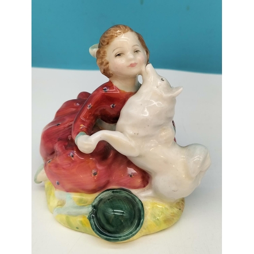 587 - Beswick Figure of Siamese Kittens 1296 plus Royal Doulton 'Home Again' HN 2167. 9cm x 9cm.