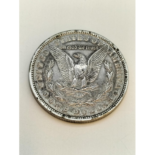 62 - Silver .900 Morgan Dollar 1921.