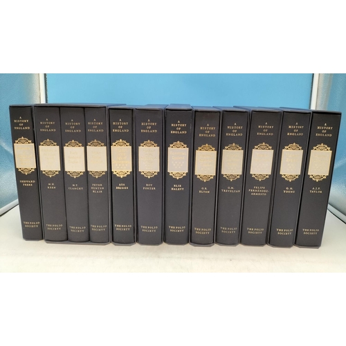 65 - Folio Society Hardback 'A History of England' 12 Volumes with Slip Cases.