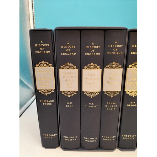 65 - Folio Society Hardback 'A History of England' 12 Volumes with Slip Cases.