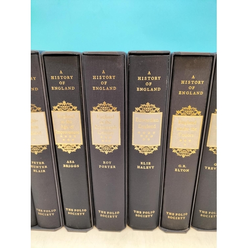 65 - Folio Society Hardback 'A History of England' 12 Volumes with Slip Cases.