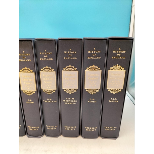 65 - Folio Society Hardback 'A History of England' 12 Volumes with Slip Cases.