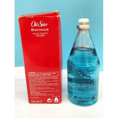 112 - Boxed Vintage 125ml Old Spice 'White Water' Eau de Toilette.