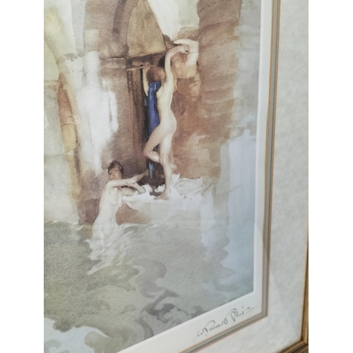 147 - Framed and Glazed William Russell Flint Signed Print 'Water Arches'. 53cm x 43cm.