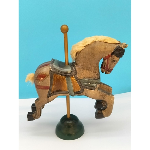 148 - Vintage Carousel Horse Figure. 30cm High x 24cm.