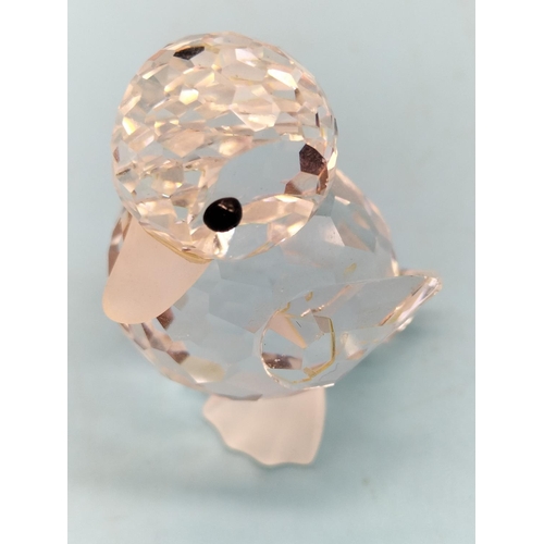 158 - Swarovski Crystal Mini (3cm Tall) Standing Duck Figure From The Beauties of the Lake Collection Desi... 