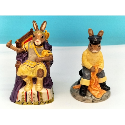 244 - Boxed Royal Doulton Bunnykins (2) 'Fisherman Bunnykins' DB170 and 'Emperor Bunnykins' DB312. Emperor... 